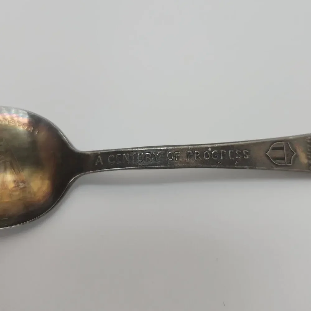 1933 Century of Progress Chicago Worlds Fair Spoon Hall of Science Silver Plate
